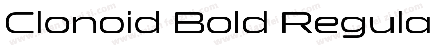 Clonoid Bold Regular字体转换